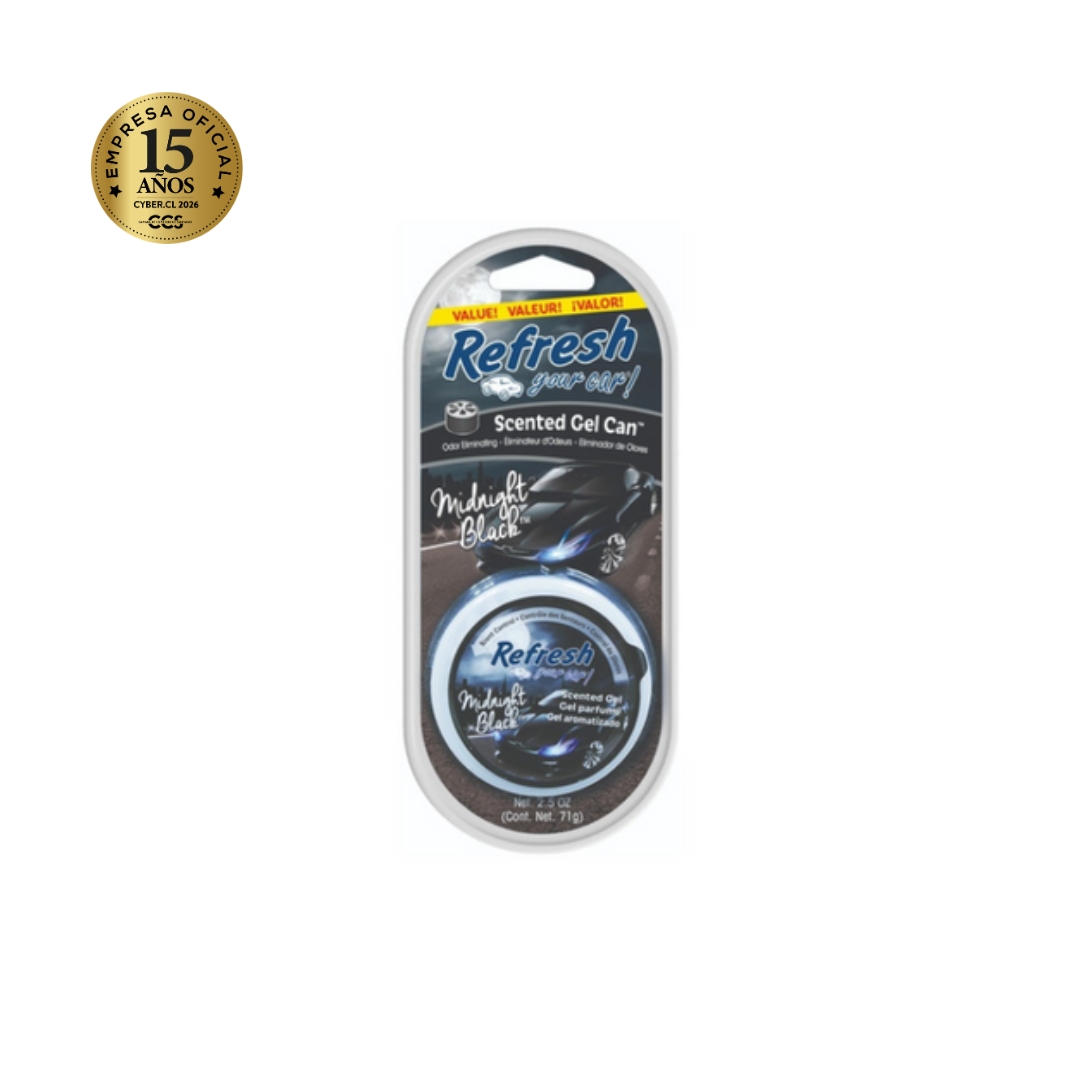 AROMATIZANTE SCENTED GEL CAN MIDNIGTH BLACH ODOR ELIMINATOR REFRESH (458500)