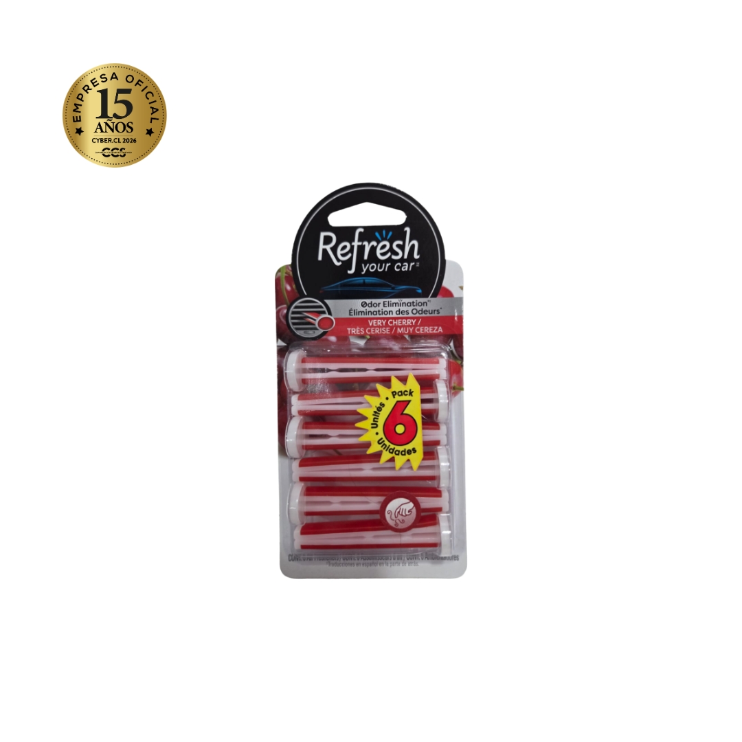 RYC PK X6 AROMATIZANTE VENT STICKS VERY CHERRY (446900)