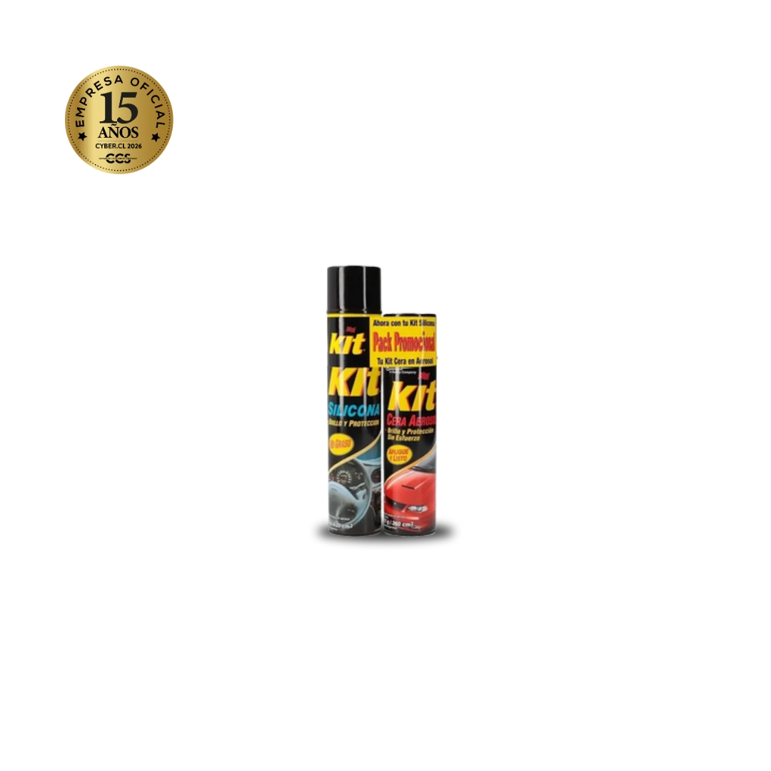 kit silicona + Cera Aerosol (2 unidadesde 420cc/360cc)