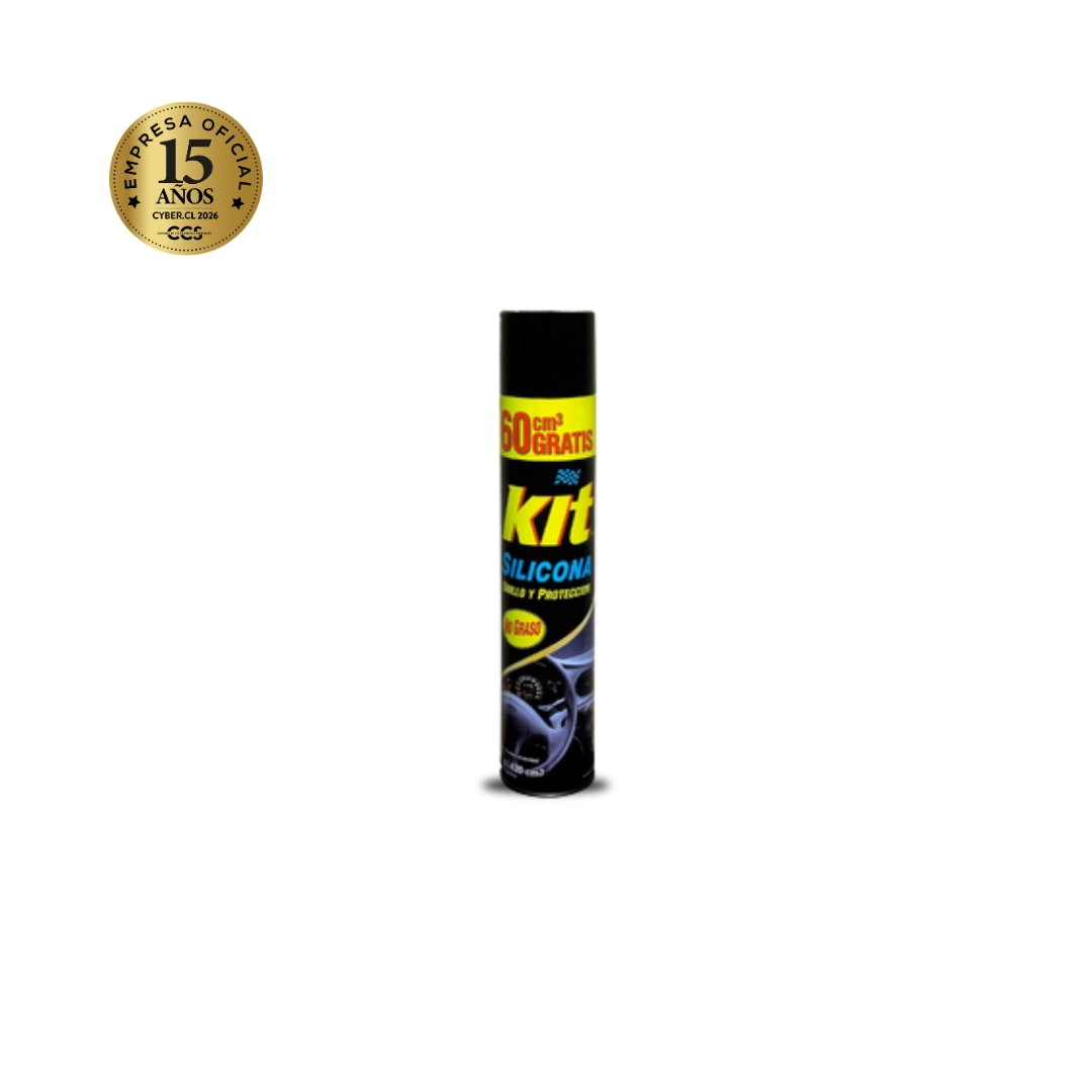 kit silicona Aerosol 420cc para autos