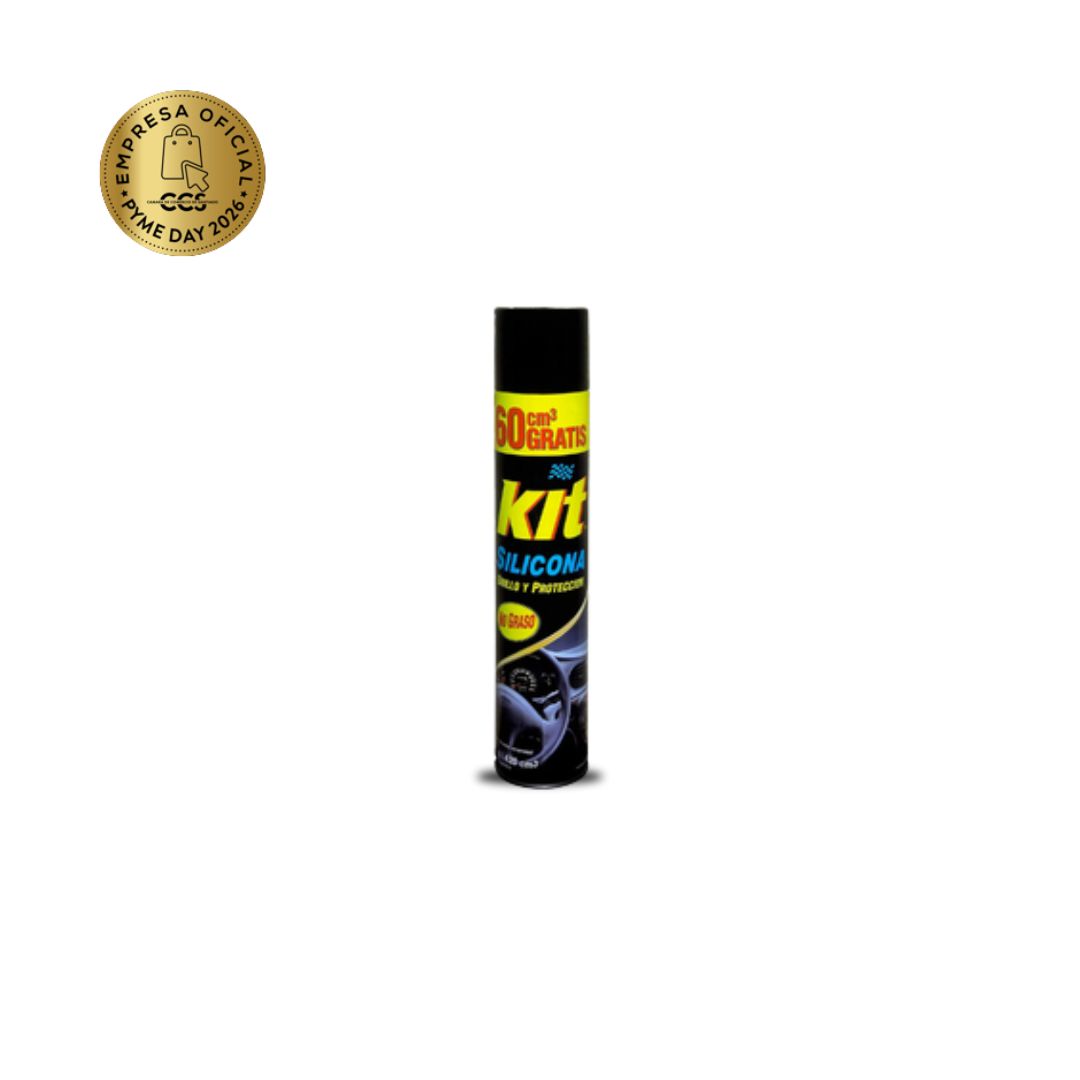 kit silicona Aerosol 420cc para autos