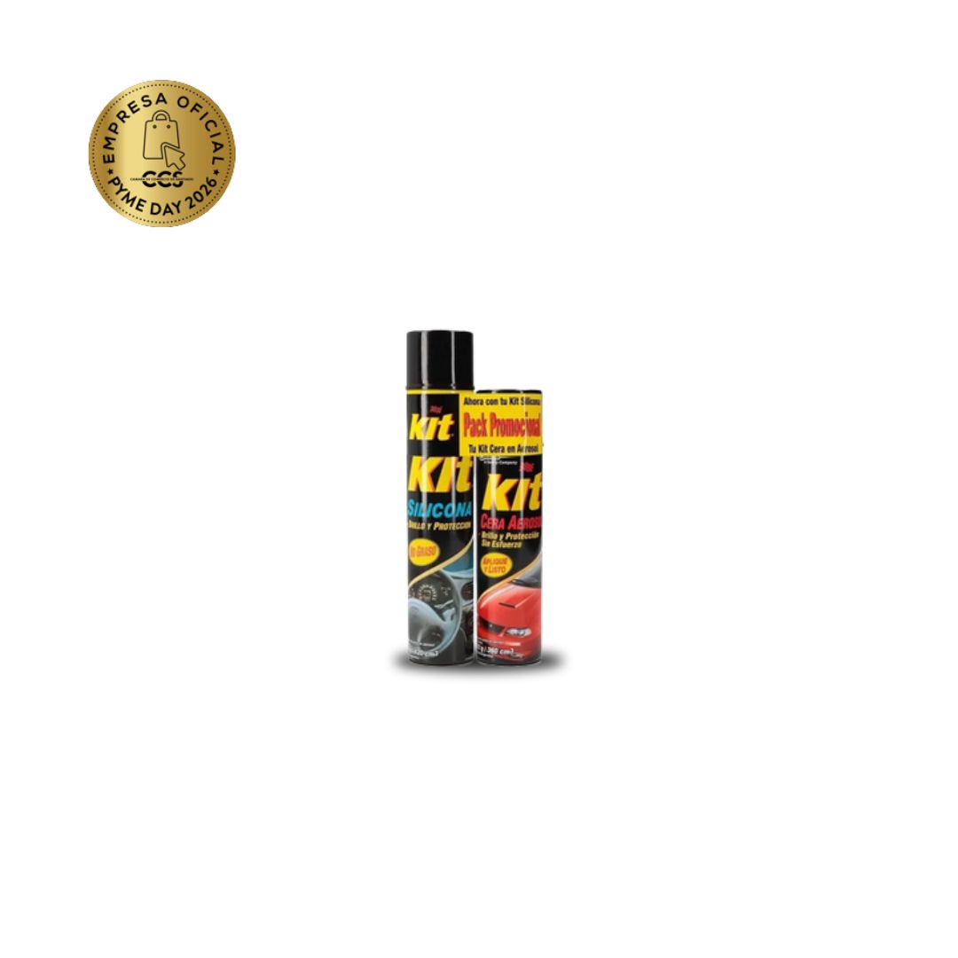 kit silicona + Cera Aerosol (2 unidadesde 420cc/360cc)