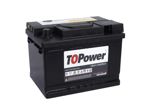 Bateria Topower 60AH B/Estandar +Der 500 CCA