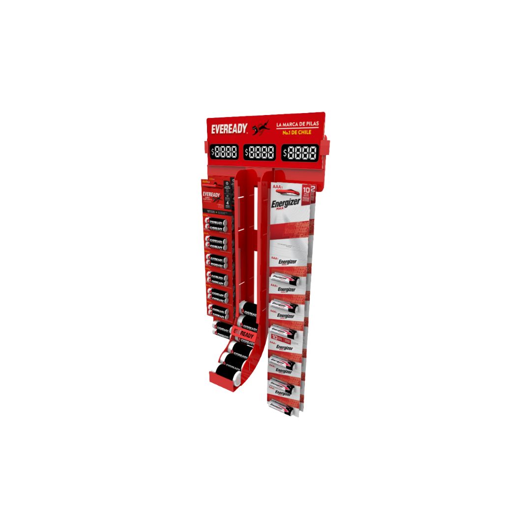 Exhibidor Eveready Energizer pequeño