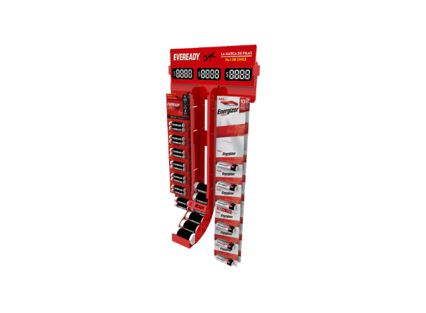 Exhibidor Eveready Energizer pequeño